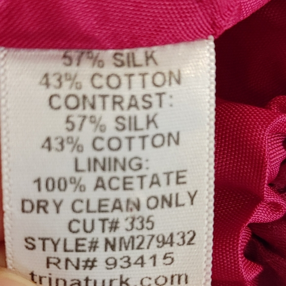 TRINA TURK STRAPLESS BOW ACCENT DRESS 0 - Picture 5 of 6